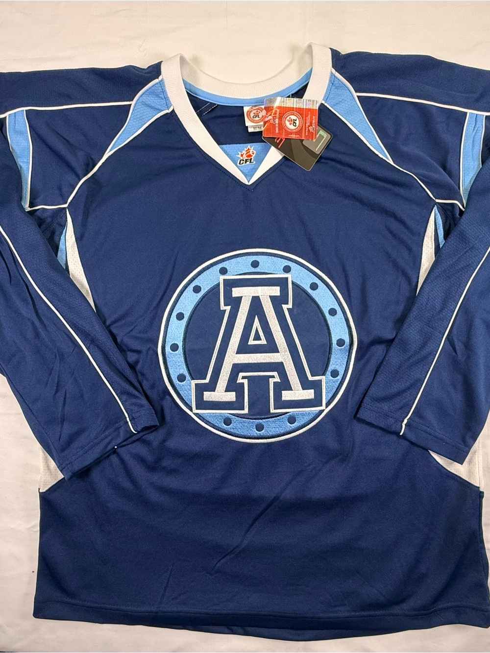 Toronto Argonauts Navy Blue Men's CFL Jersey - Team Logo Shirt